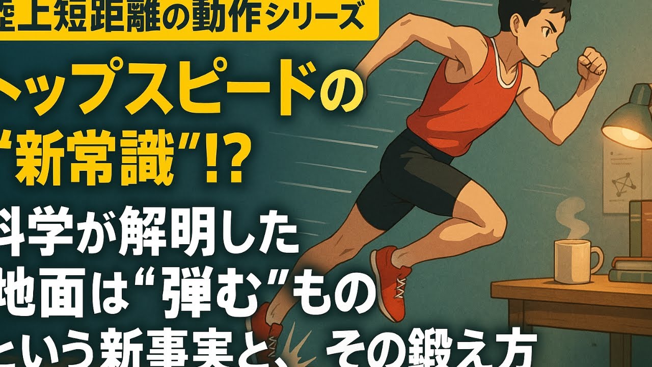 【論文から紐解く:陸上短距離の動作シリーズ】トップスピードの新常識！？｜科学が解明した「地面は弾むもの」という新事実と、その鍛え方