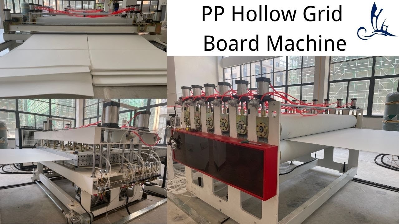 PP hollow corrugated sheet making machine