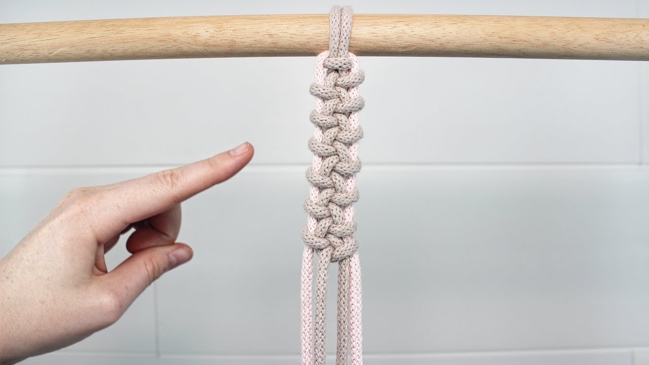 UNIQUE Half Hitch Braid | DIY MACRAME