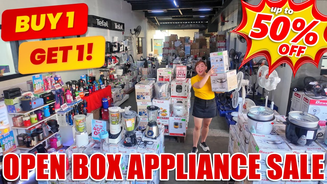JACKPOT SA OPEN BOX SALE! Kalahati Nalang Ang Presyo Ng Mga Appliances (Aircon, Ref, Washing Machine