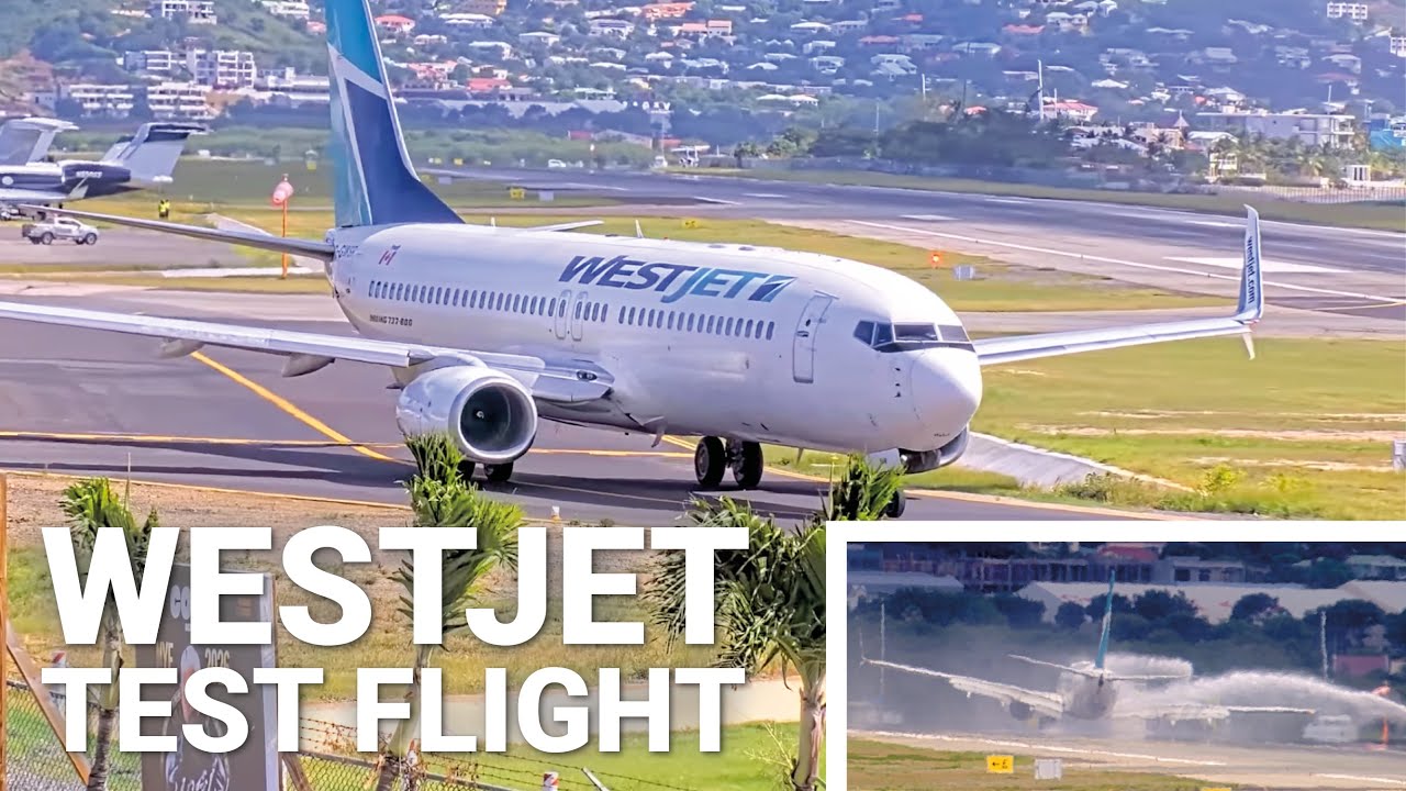 Test flight! - WestJet Boeing WS2276 repaired Collapsed Landing gear