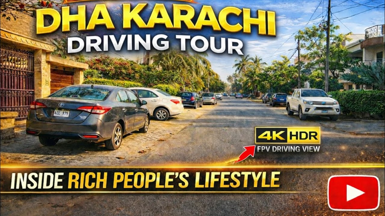 DHA Karachi Luxury House Tour | 4K HDR FPV Driving 2026