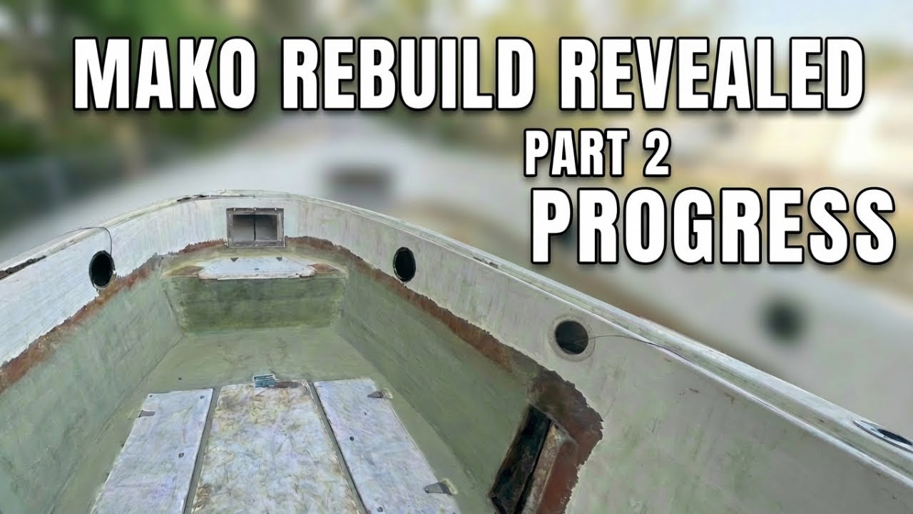 Реконструкция лодки Mako 26 с использованием стекловолокна | Часть 2.