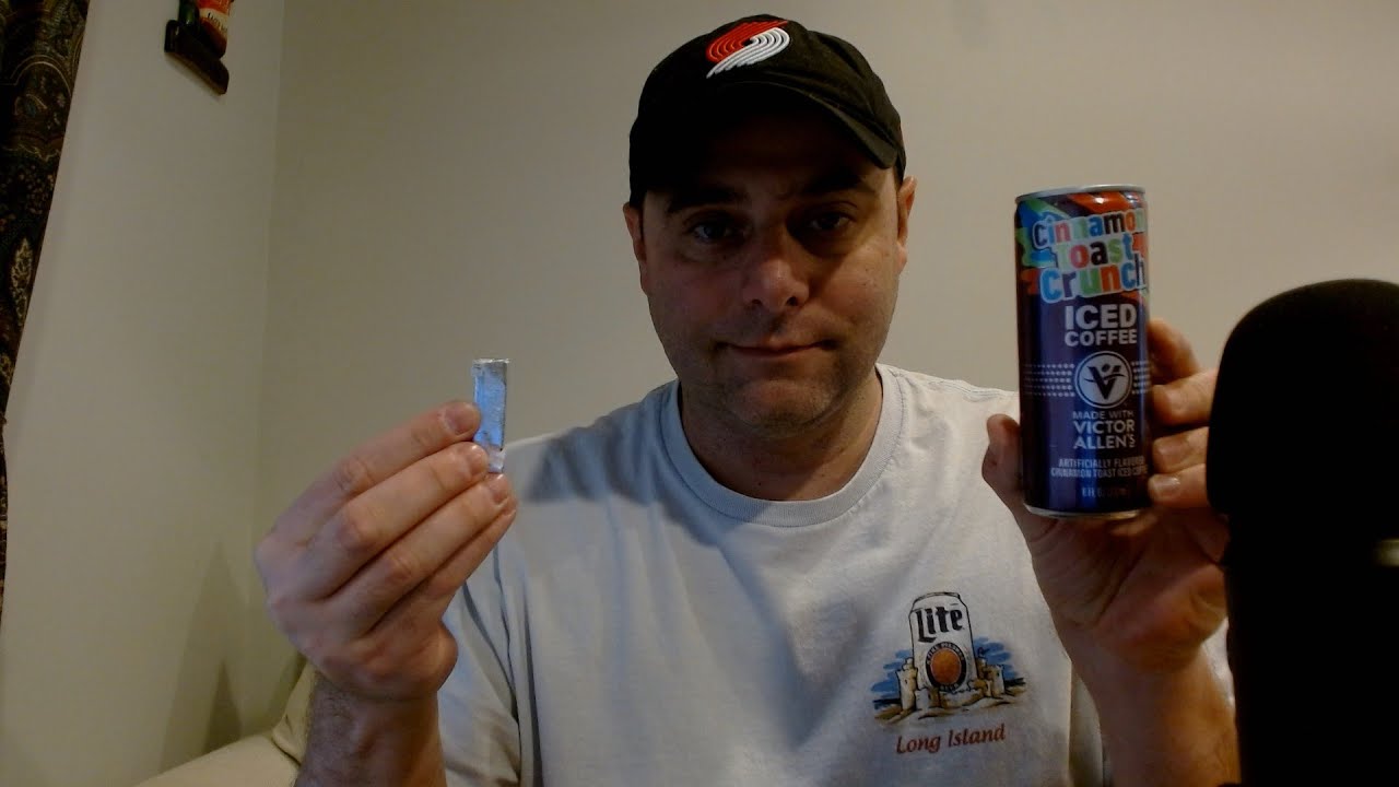 ASMR Drink Review and Gum Chewing Soft Spoken Ramble
