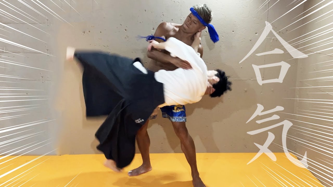 Muay Thai fighter throws Aikido master【Aikido vs Muay Thai】