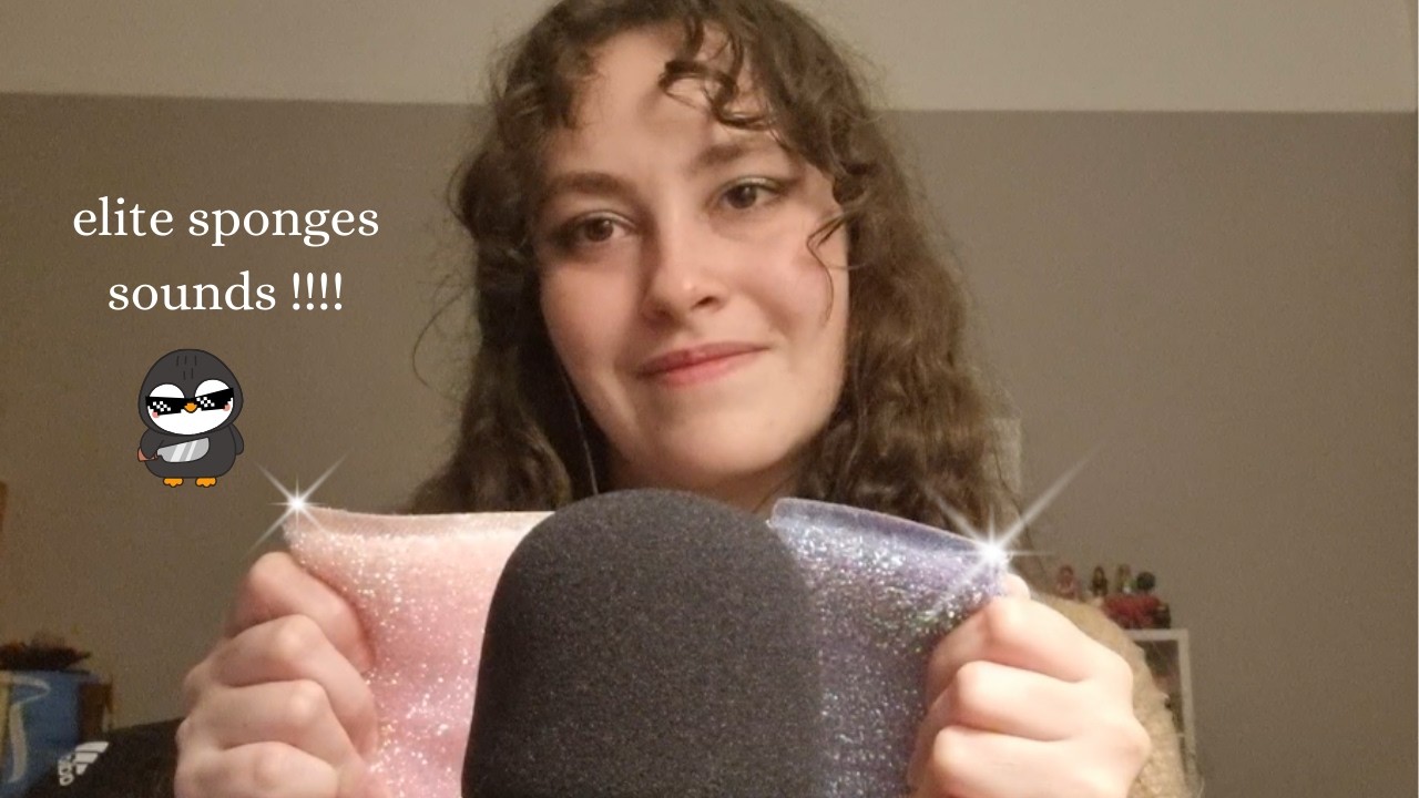 ASMR Making Sounds with Cutesy Sponges