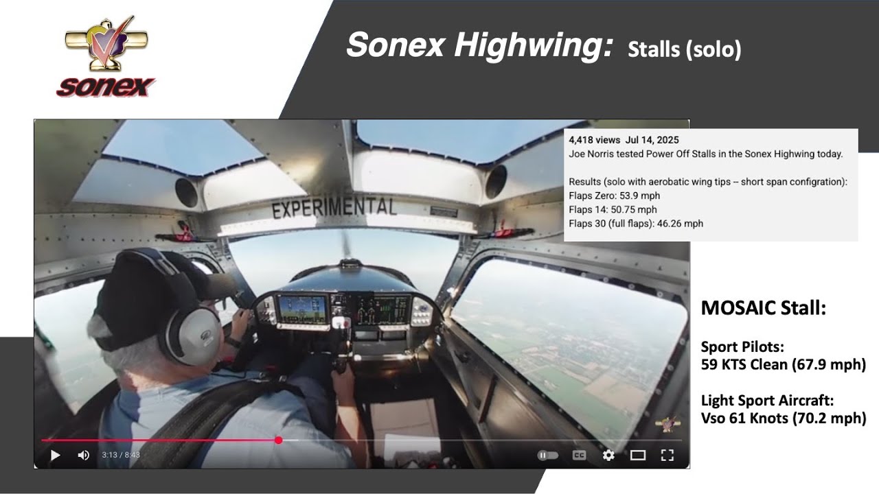 Sonex Highwing Update: October 8, 2025