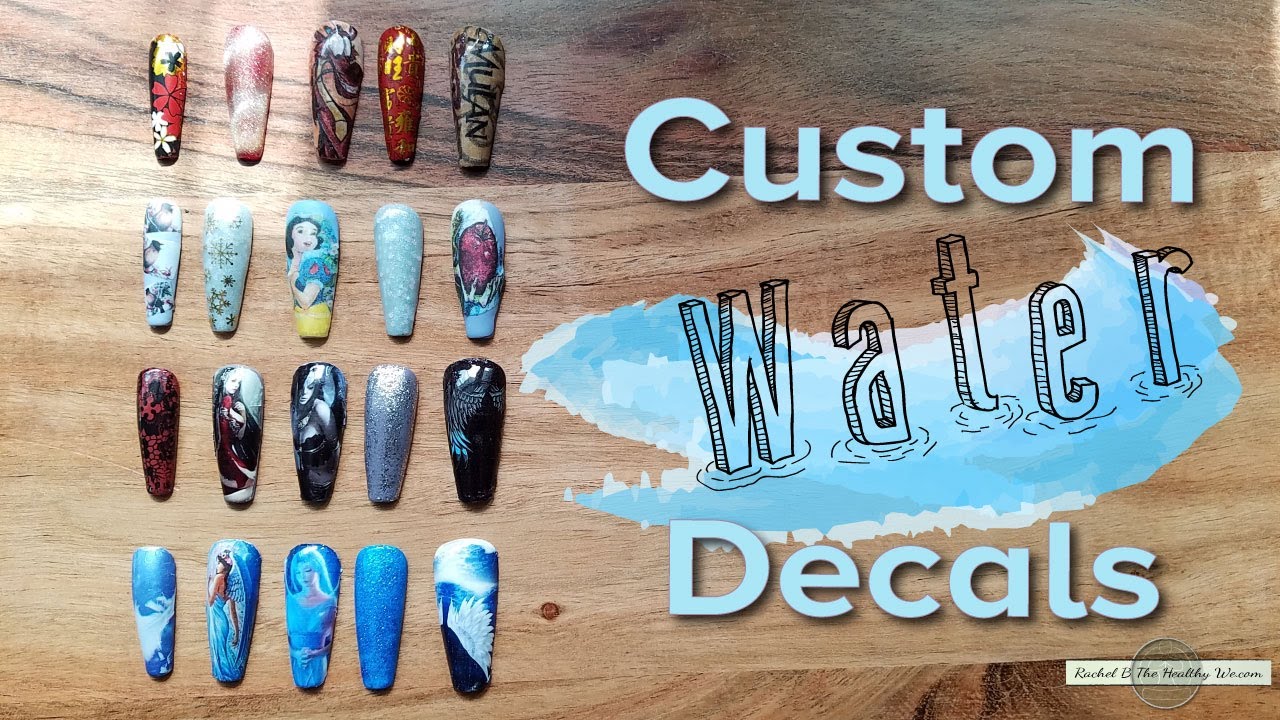 Custom Water Slide Nail Decals
