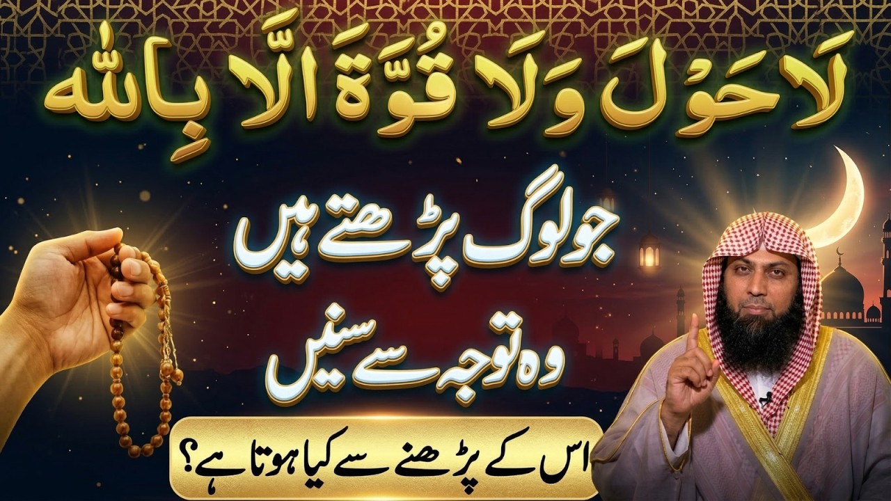 La Hawla Wala Quwwata illa Billah Roz Parhne Ka Faida  | Powerful Zikr | Qari Sohaib Ahmad