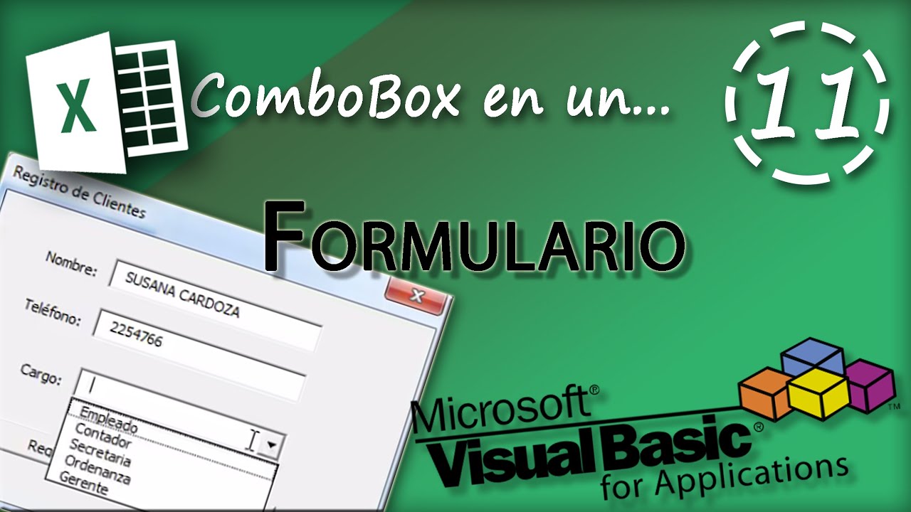 ComboBox en Formulario | VBA Excel 2013 #11