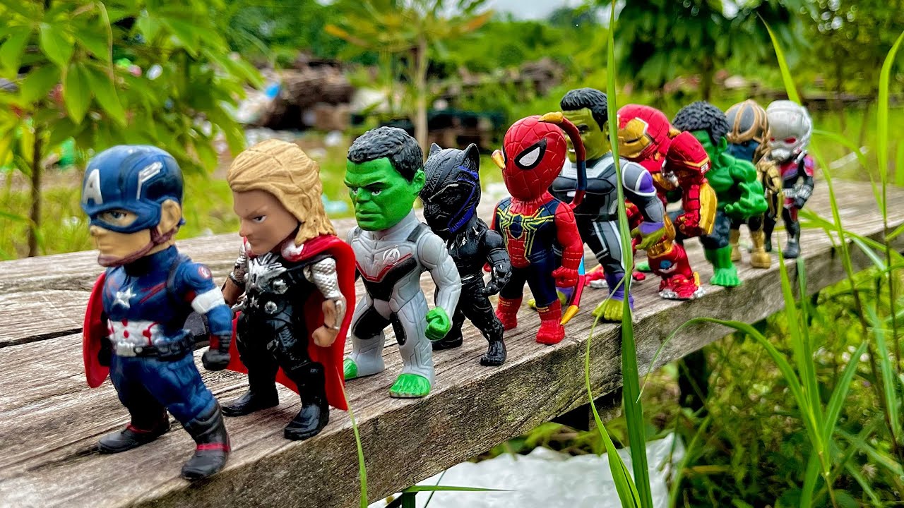 Marvel Spidey and his Amazing friends ,avengers action figure,thanos,hulk,Spiderman Cartoon.140