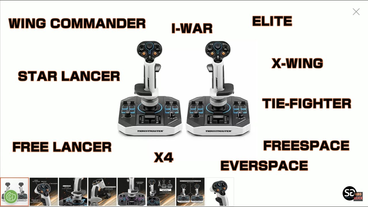 Thrustmaster SOL-R 2 HOSAS SPACE SIM DUO | Joystick | Sci-Fiction | PODCAST | DE
