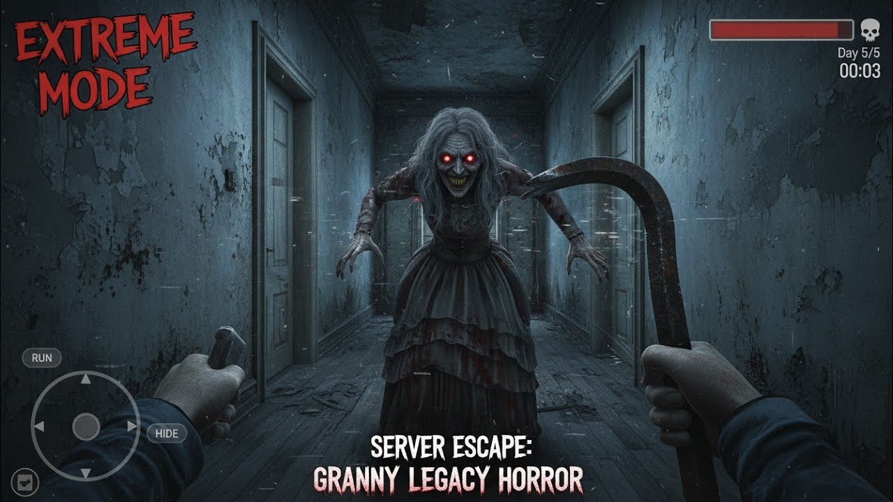 sever escape granny lagcey horror extreme mode gameplay