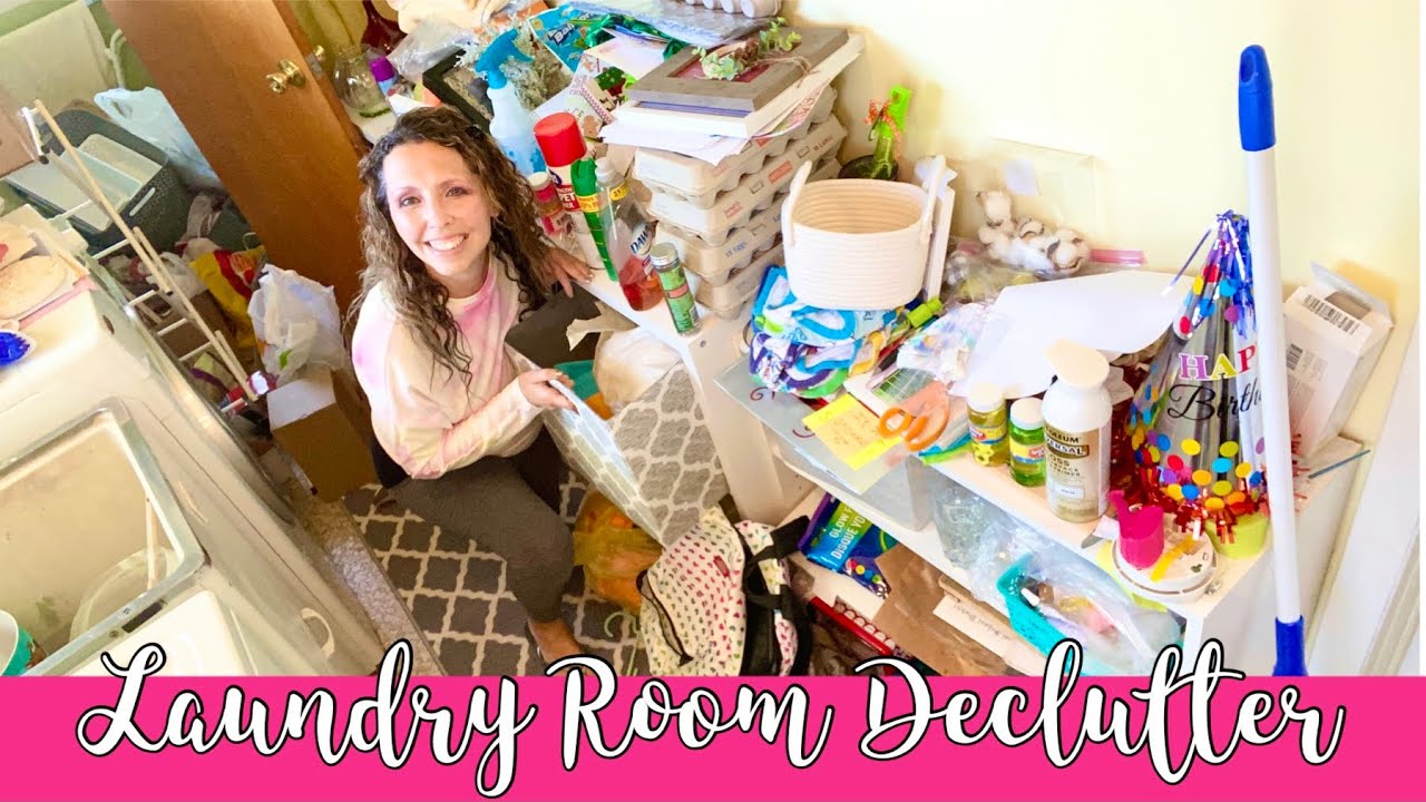 Hoarder ❤️ Laundry Room Complete Clean & Extreme Declutter