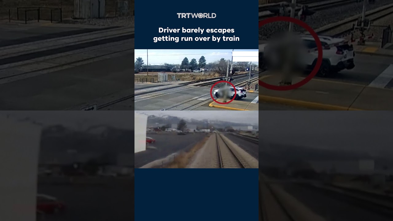 Train crashes into SUV rear-ended onto train tracks in Utah