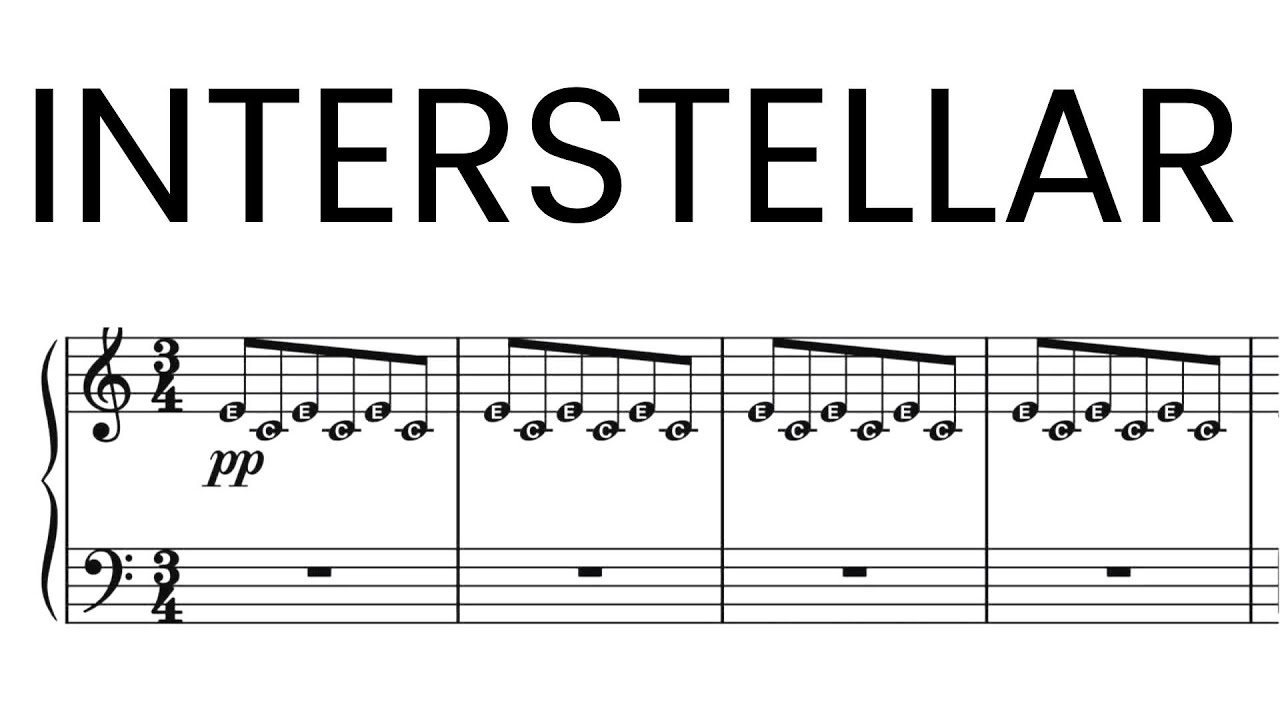 Interstellar Main Theme - Hans Zimmer SHEET MUSIC video