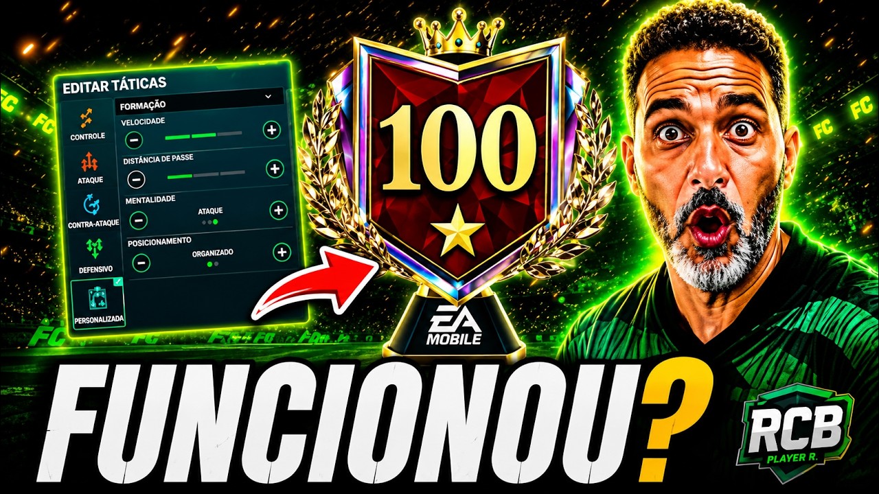 🔥 Chegamos a 100 ESTRELAS no MODO MANAGER! Nova T&aacute;tica + Forma&ccedil;&atilde;o | FC Mobile 26!