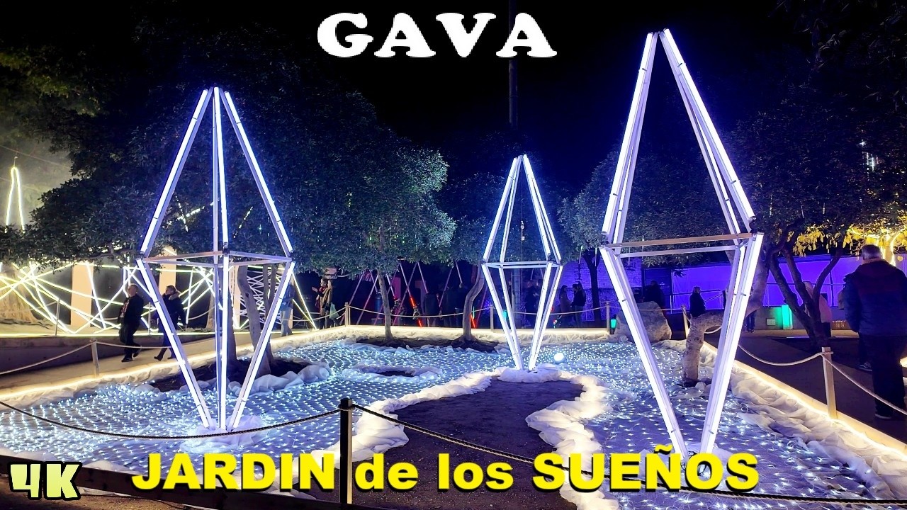 Espect&aacute;culo de Luces Navide&ntilde;as de Gav&aacute; 2025 🎄 Barcelona Navidad 🎅 Jard&iacute;n de los Sue&ntilde;os de Gav&agrave; 4K