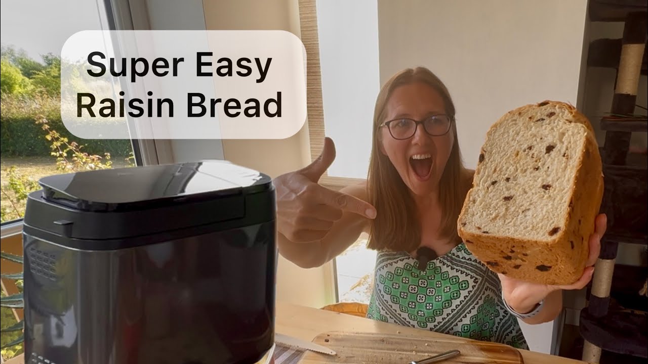 Super easy raisin bread with SD-YR2540 Panasonic bread maker!