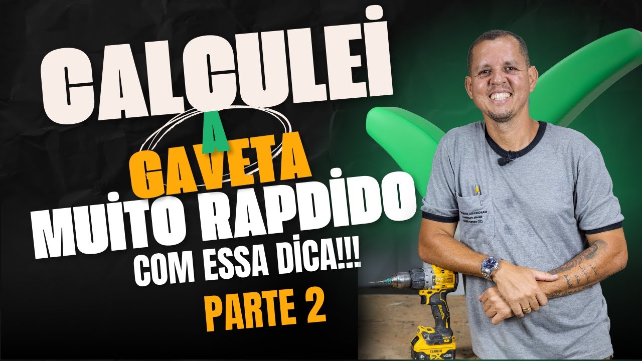 COMO CALCULAR GAVETAS DE MDF!!! PARTE 2 FORMULA SIMPLES E FACIL-  ALTURA DA GAVETA!!!!