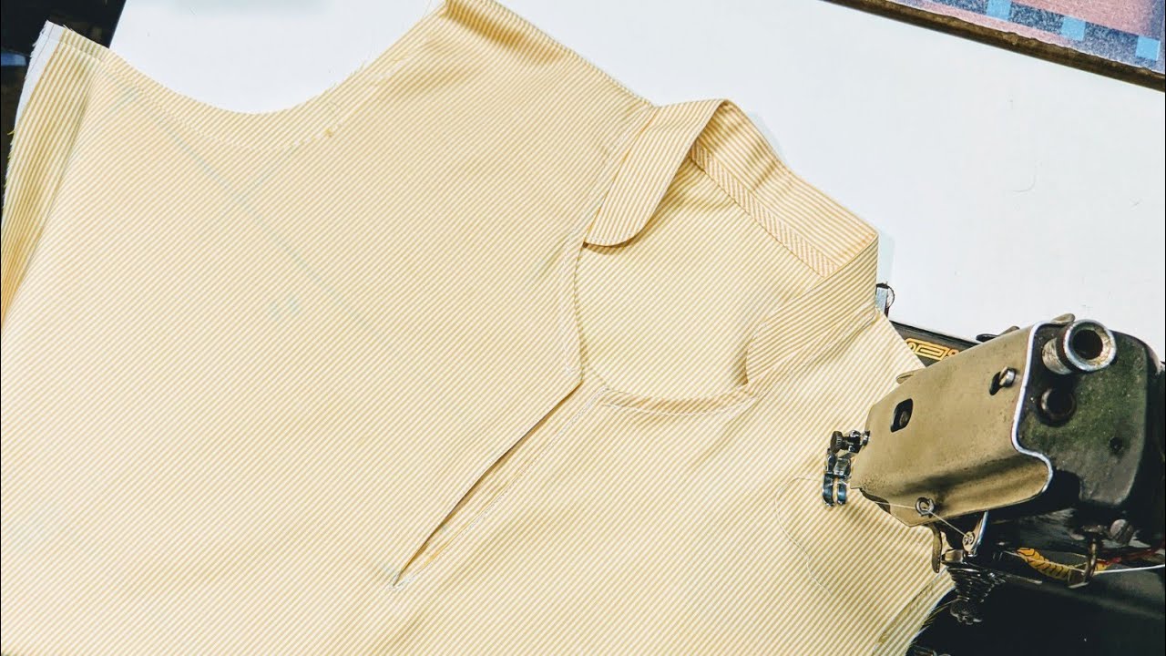 collar neck uniform suit | cutting and stitching