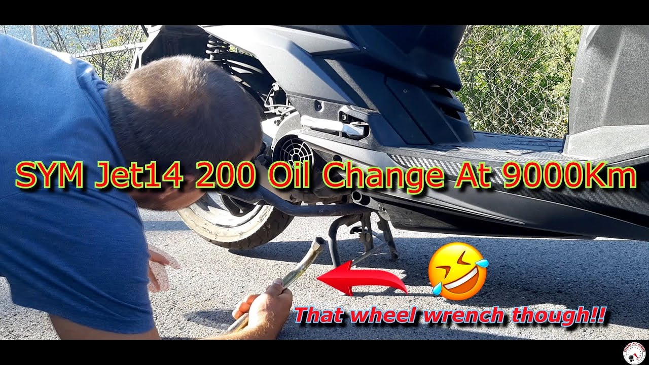SYM Jet14 200 Oil Change At 9000Km