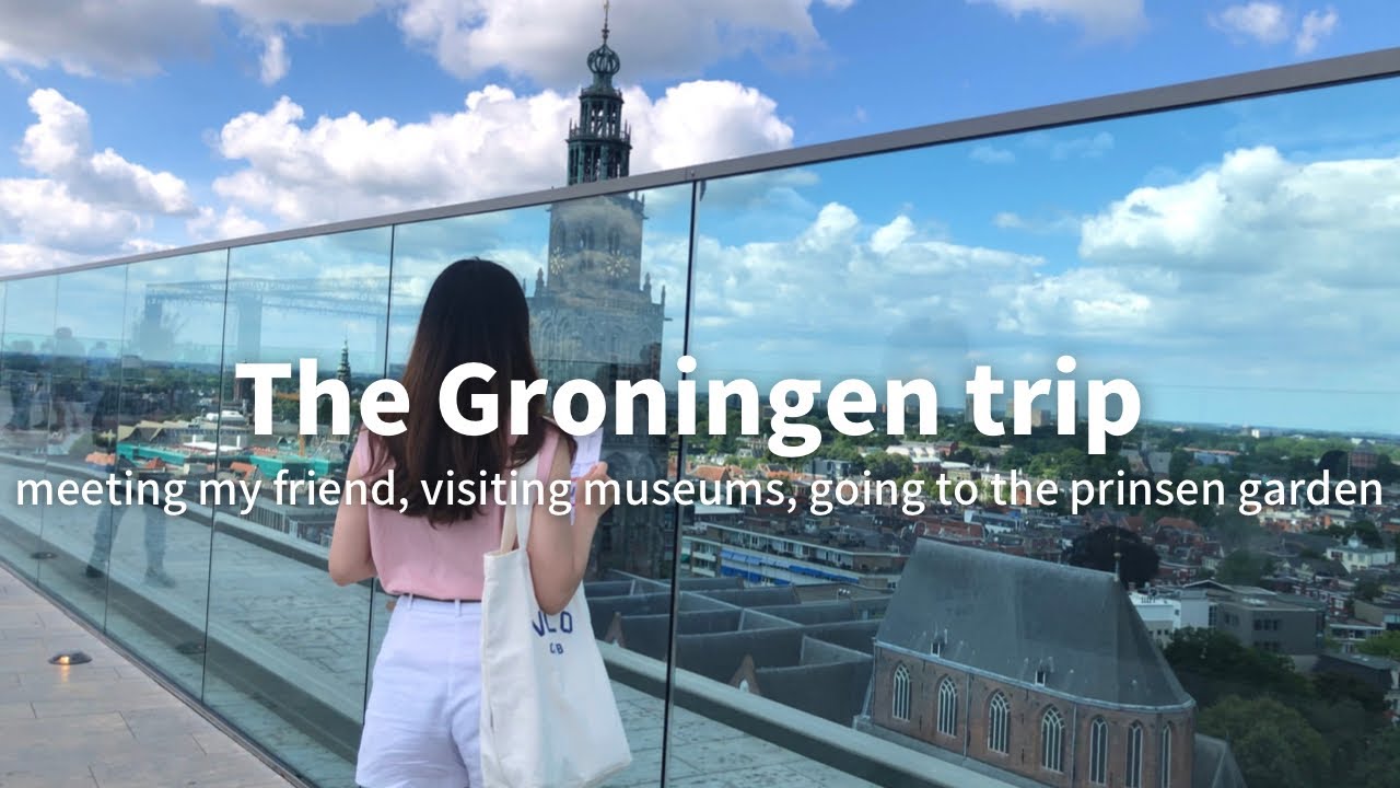 オランダの北部の街“Groningen”に行ってきました♪|美術館巡り、カフェ巡り| オランダで初めてのボート♡ ［ENG sub］