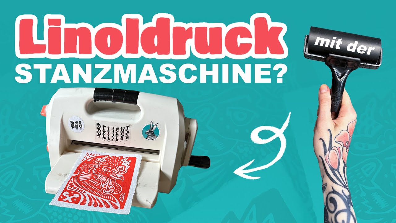 Linoldruck mit der Stanzmachine? So geht’s (Anleitung & Vergleich)