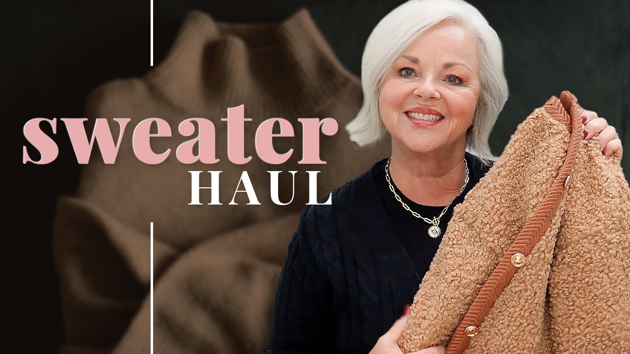 New Affordable Fashion Haul For Women 50+ | Pretty Sweaters & How I Style Them | 