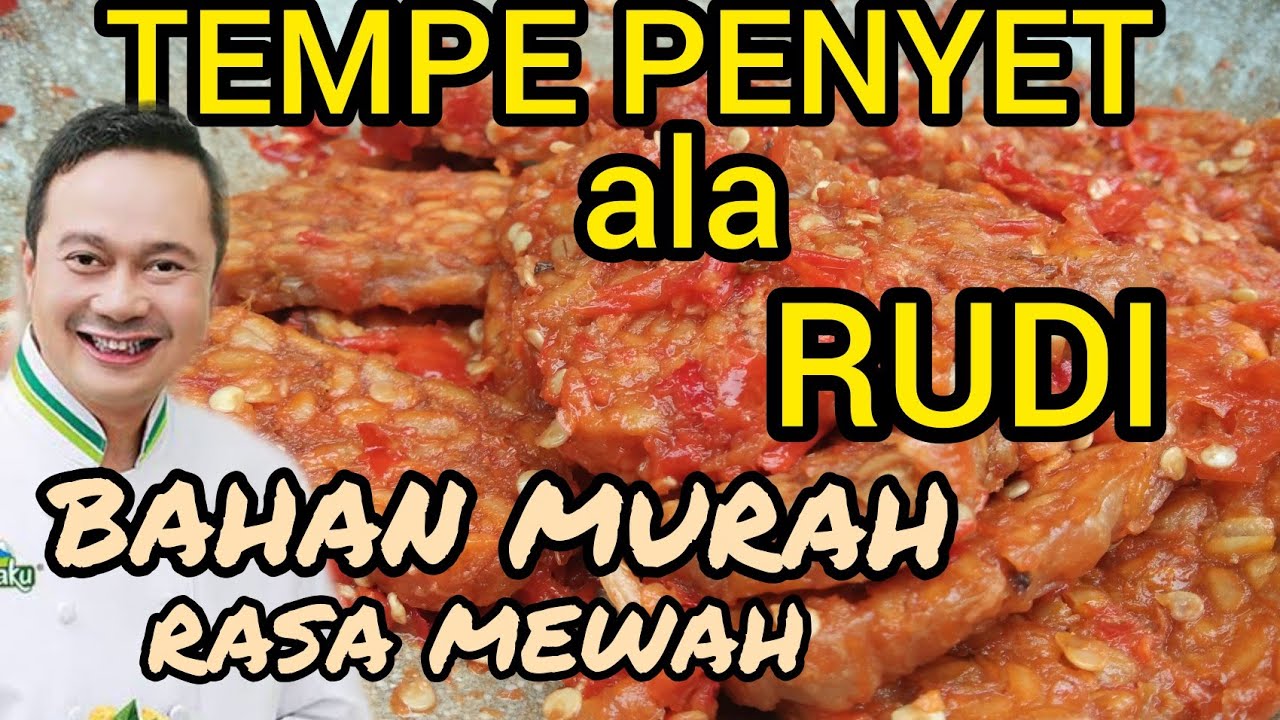 RESEP TEMPE PENYET ALA RUDI KHAIRUDIN | SAMBAL TEMPE | MASAKAN RUMAHAN | IDE JUALAN OLAHAN TEMPE.