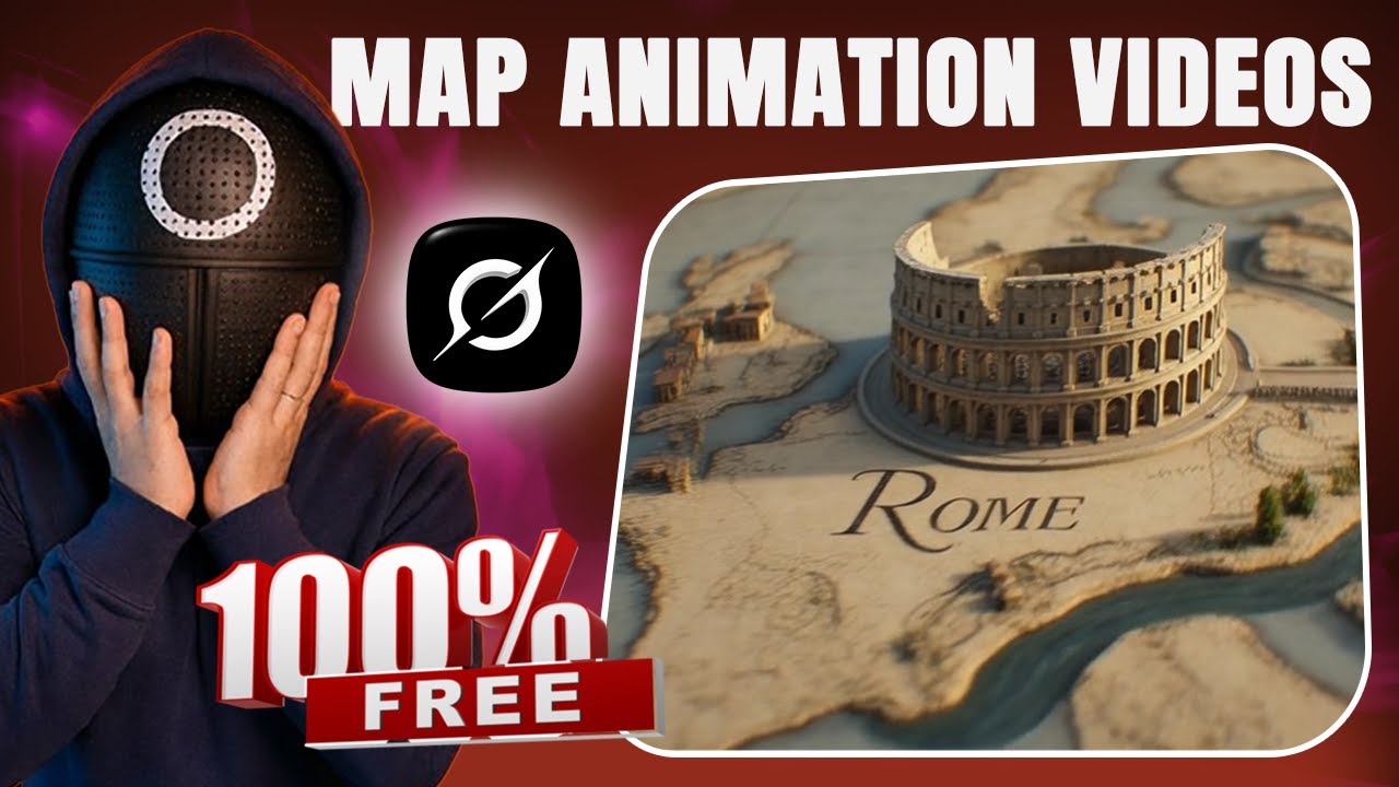 The #1 FREE AI Method to Create Cinematic Map Zoom Animation Videos Like a Pro
