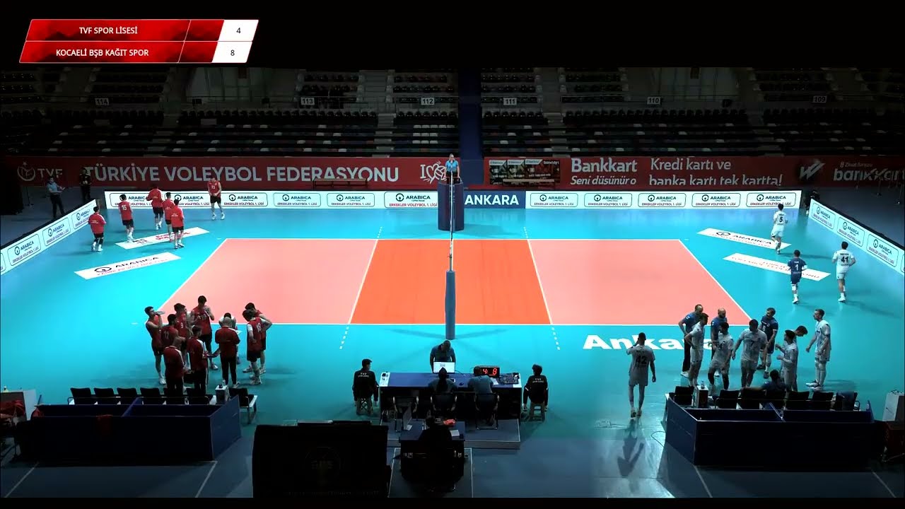 TVF SPOR LİSESİ - KOCAELİ BŞB KAĞIT SPOR Arabica Coffee House Erkekler Voleybol 1.Ligi