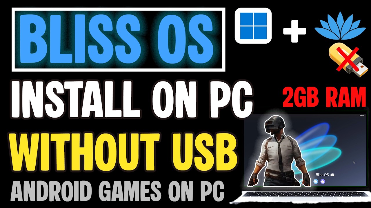How to Install Android on Virtualbox - Bliss OS Android 14 on laptop and Pc