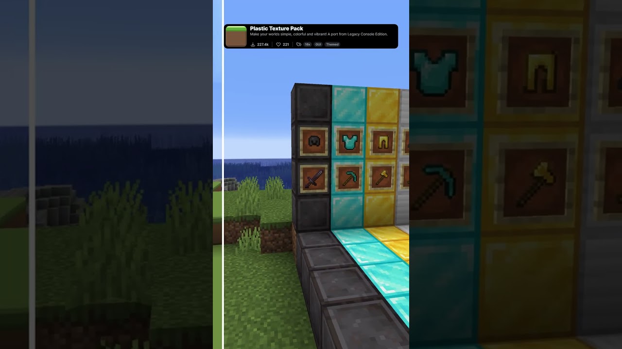 Plastic Texture Pack: Best Console Edition Minecraft Texture Pack #minecraft #resourcespack #mc #txt