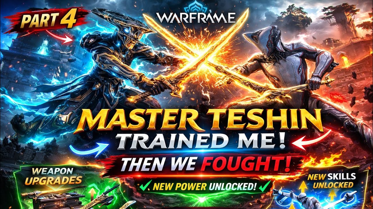 New Skills Unlocked 🔥 Training with Teshin | Warframe Part 4