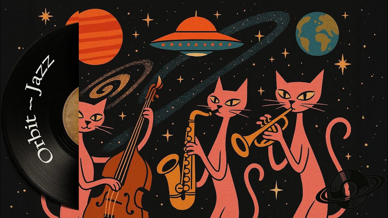 Cosmic Lounge for Study and Relax | Smooth Background Jazz Orbit Jazz