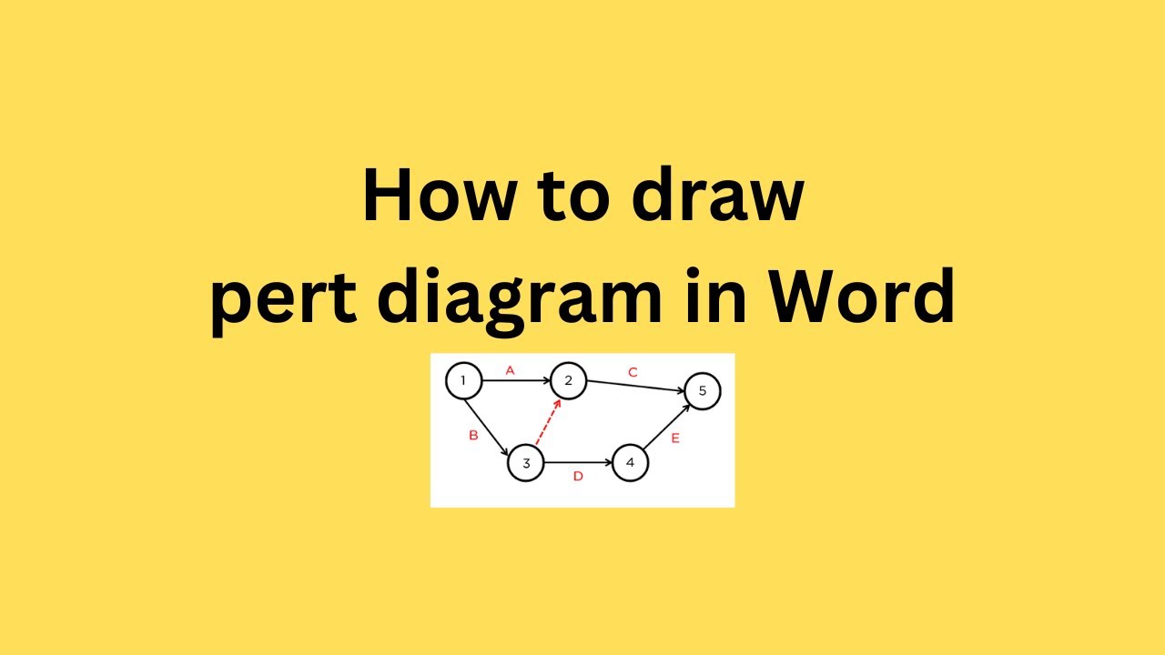 How to draw pert diagram in Word