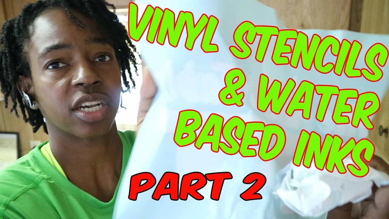 Screen Printing With Water Based Ink Using Vinyl As A Stencil Part 2