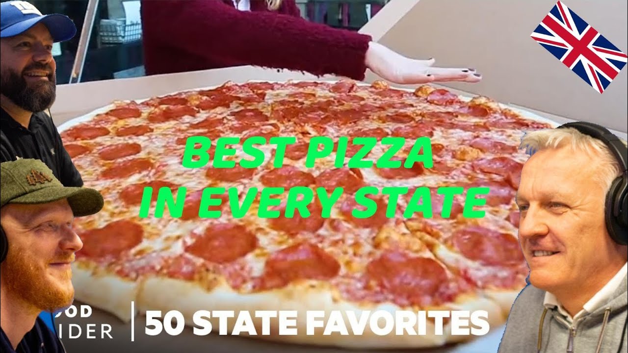 The Best Pizza In Every State | 50 State Favourites REACTION!! | OFFICE BLOKES REACT!!
