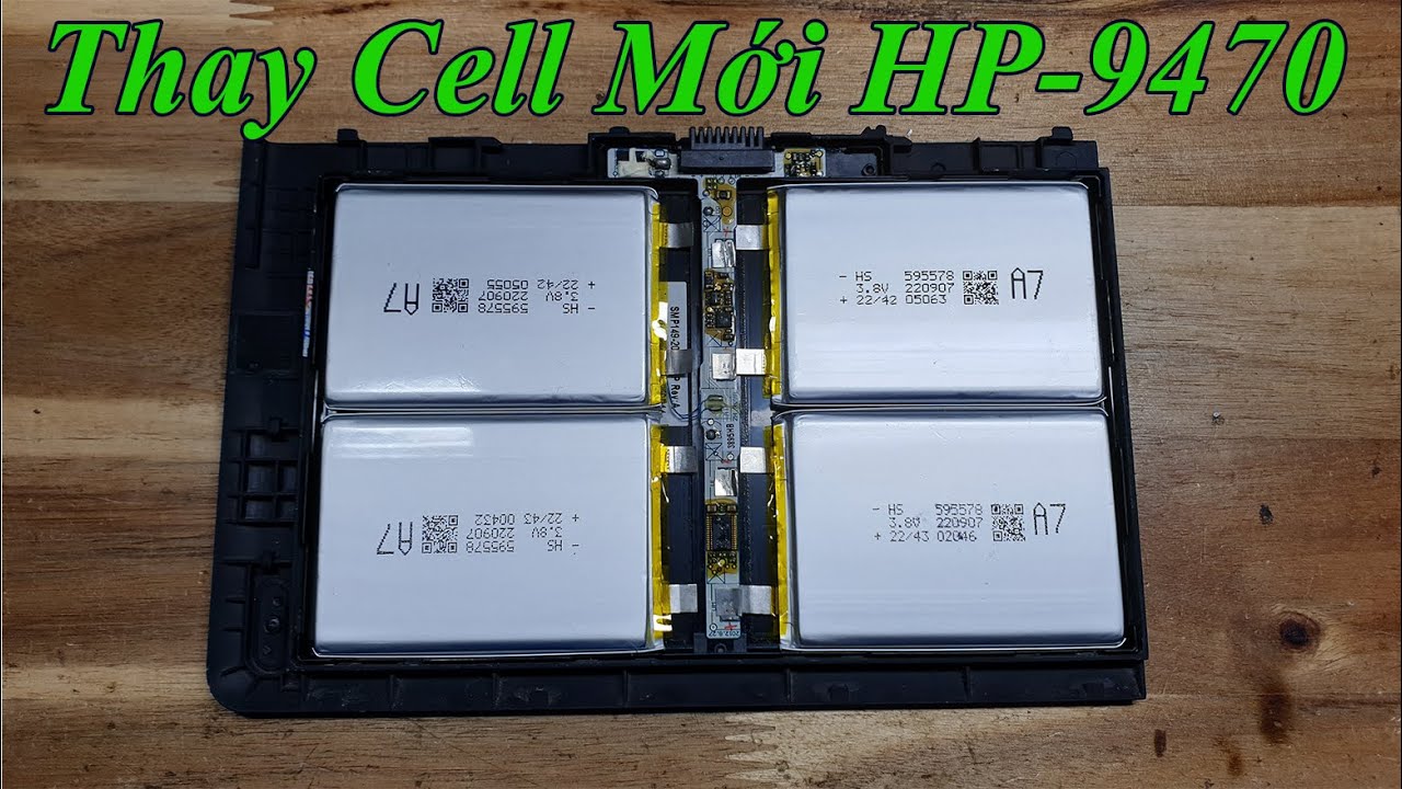 Hướng dẫn chi tiết thay Cell pin mới v&agrave; Chạy phần mềm Reset pin Laptop HP-9470-BT04XL| PHẦN 1