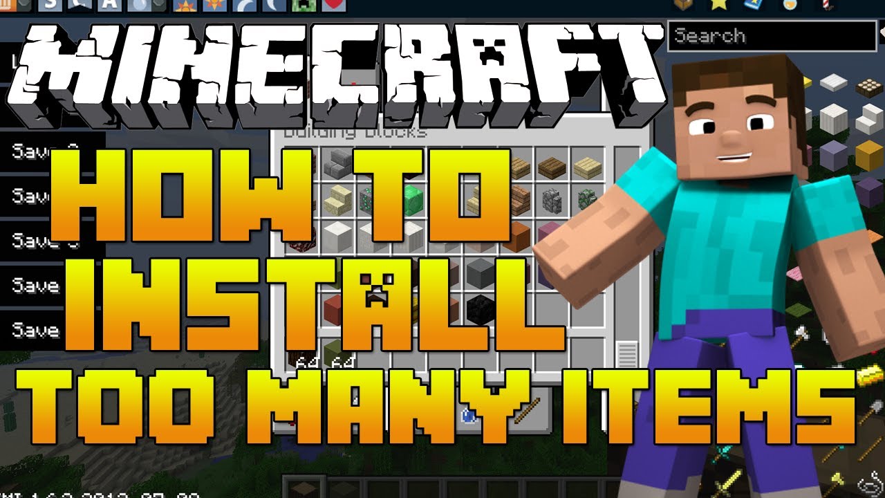 How To Install Too Many Items On Minecraft 1.7.4 (Download)