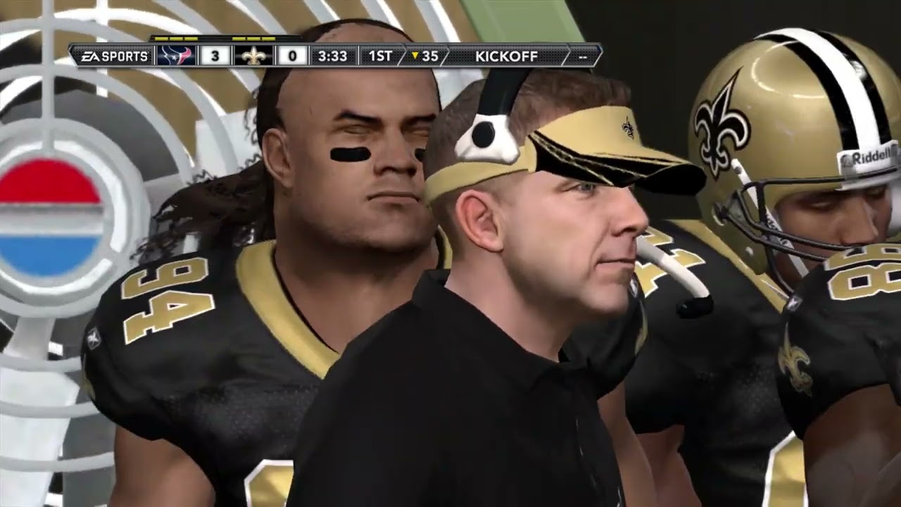 Madden NFL 12 Gameplay - Franchise mode - Houston Texans vs New Orleans Saints
