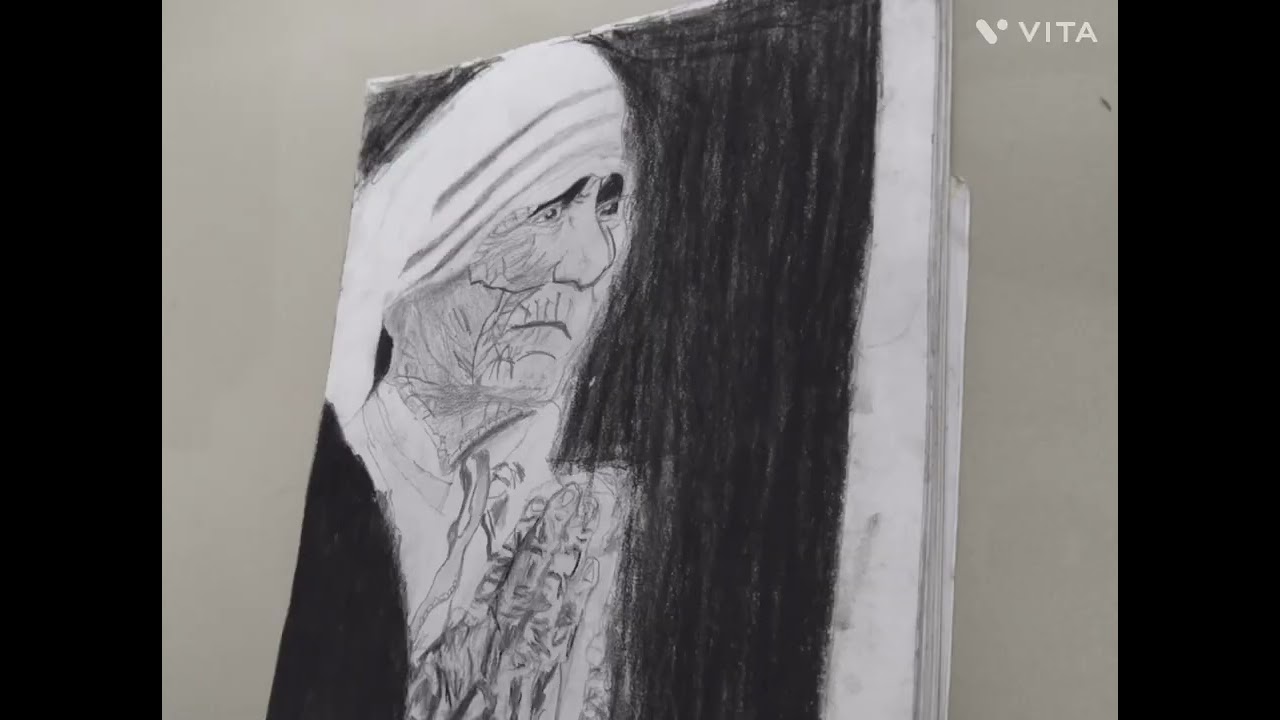 #motherteresadrawing #shorts#youtubeshorts #tutorial 😀