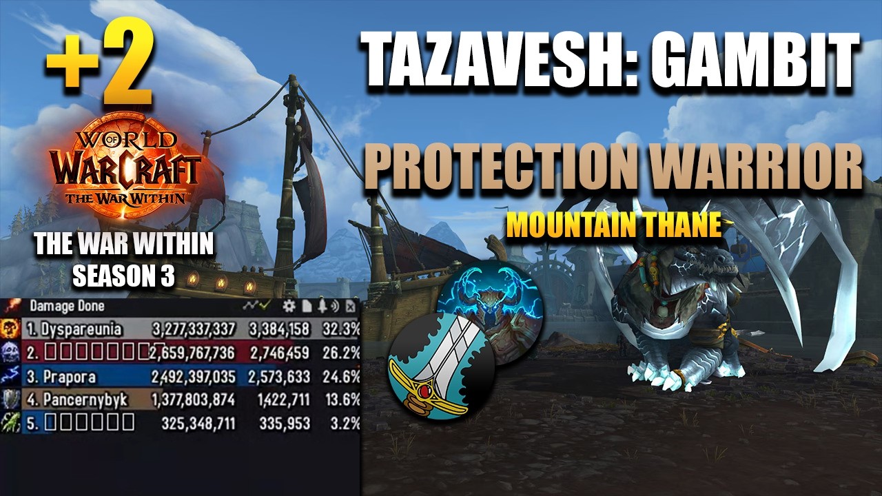 +2 Tazavesh: So'leah's Gambit | Protection Warrior POV | 1,4M DPS OVERALL | The War Within Season 3