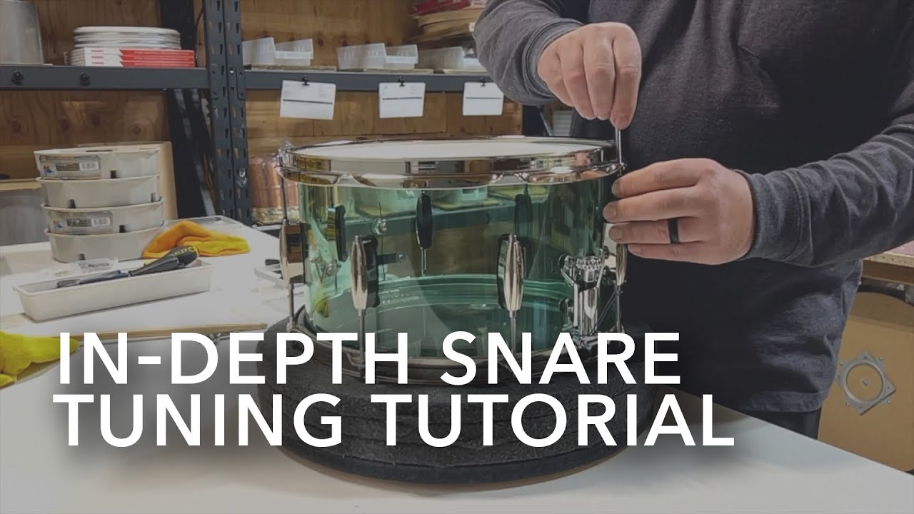In Depth Snare Tuning Tutorial / How to tune a snare drum accurately