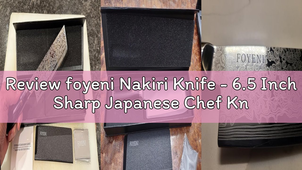 Review foyeni Nakiri Knife - 6.5 Inch Sharp Japanese Chef Knife, High Carbon Stainless Steel Meat an