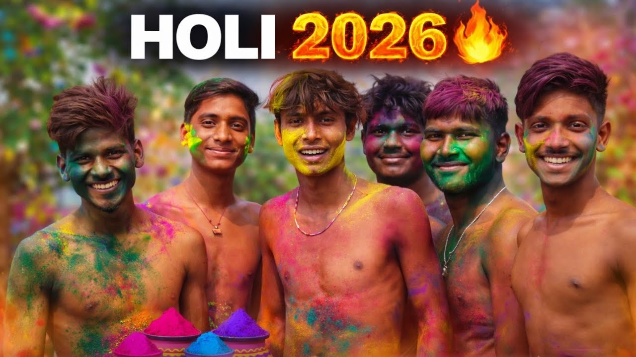 Happy Holi 2026 🌈 Shahargram Mein Rangon Ki Dhamal 😎 | Bura Na Mano Holi Hai💦#vlog #funny #holi#2026