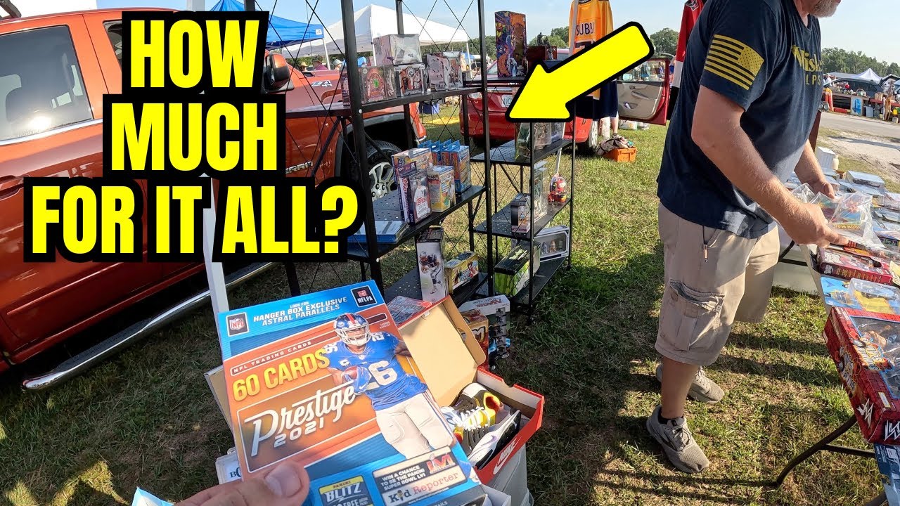 I Tried to Buy Out His Entire Sports Card Shelf at the Flea Market!