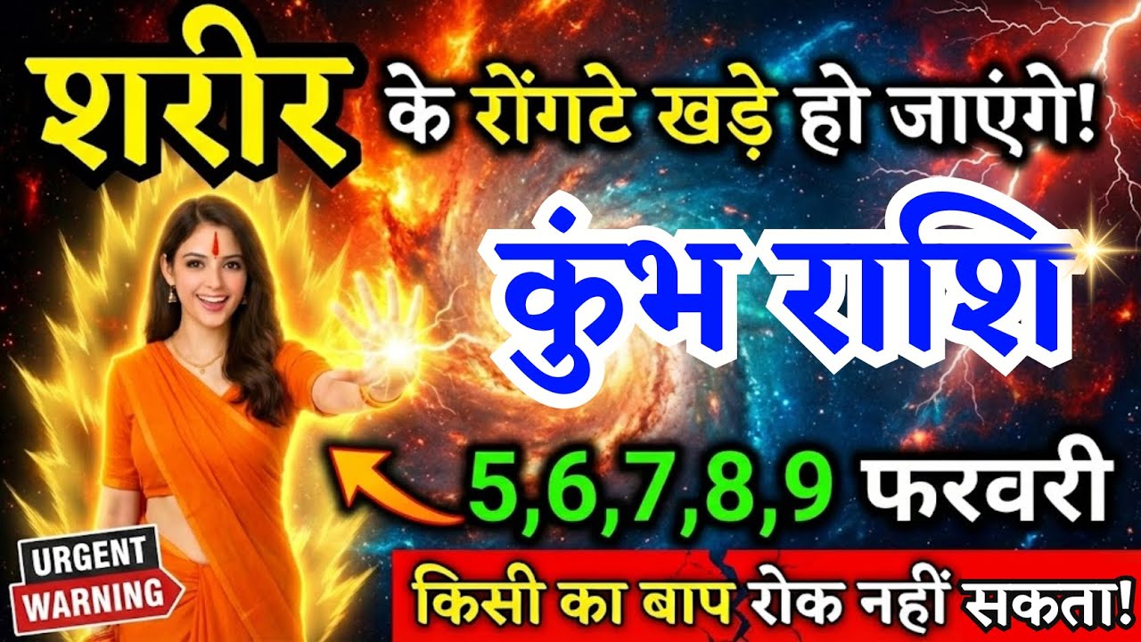 7 8 9 फरवरी, कुंभ राशि वालों शरीर के रोंगटे खड़े हो जाएंगे, Kumbh Rashi