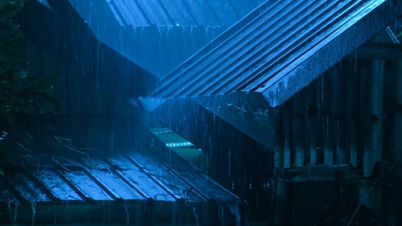 Fall Asleep in Under 6 Minutes | Heavy Rain Sounds at Night for Deep Sleep